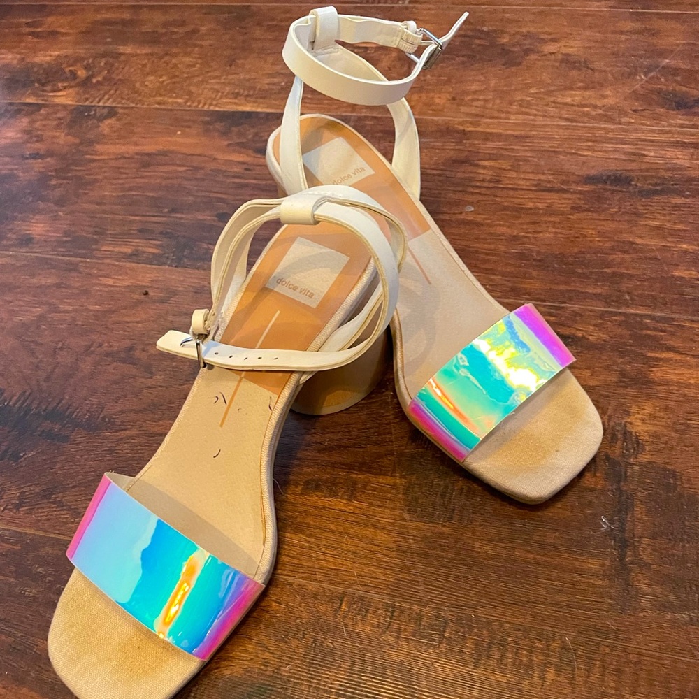 Dolce Vida Iridescent Strappy Sandals